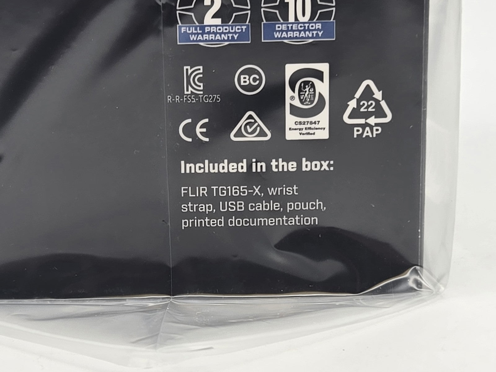 FLIR TG165-X - retail packaging