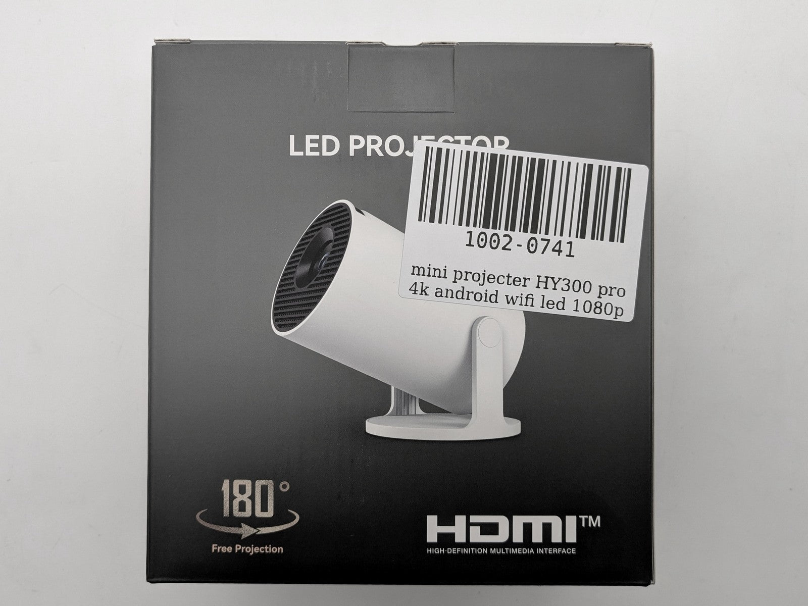 HY300 PRO 1080p Android Projector - front view
