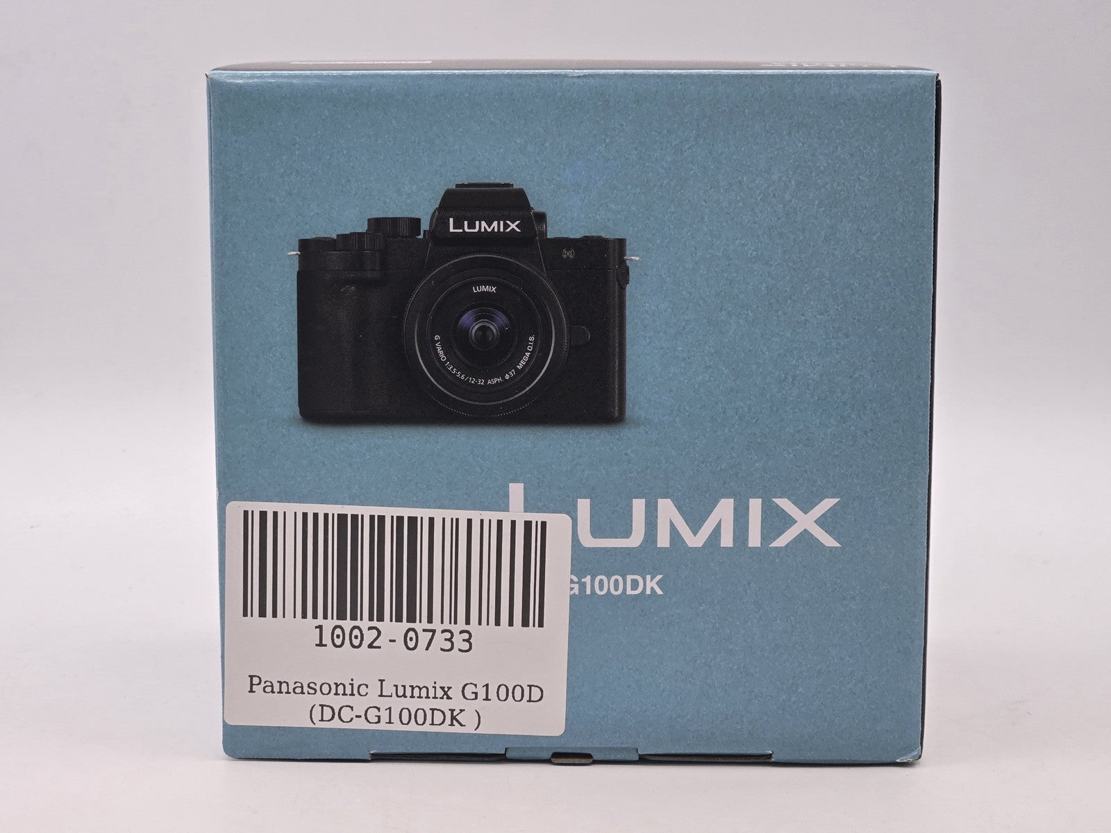 Panasonic Lumix G100D with 12-32mm lens - front view