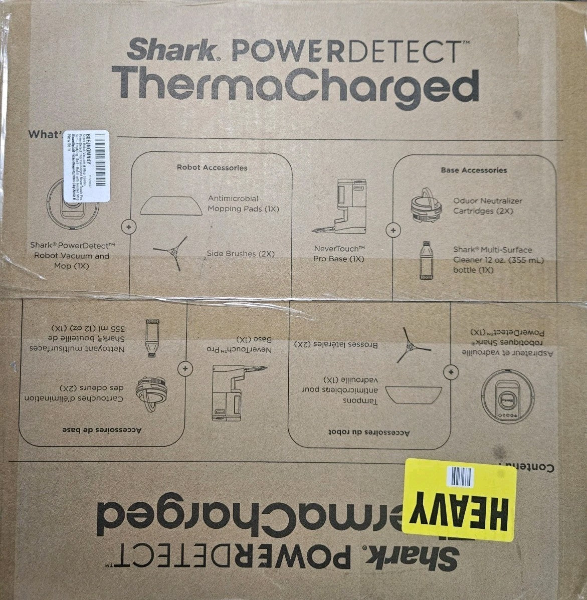 Shark PowerDetect ThermaCharged AV2900XE - self-empty heated wash base