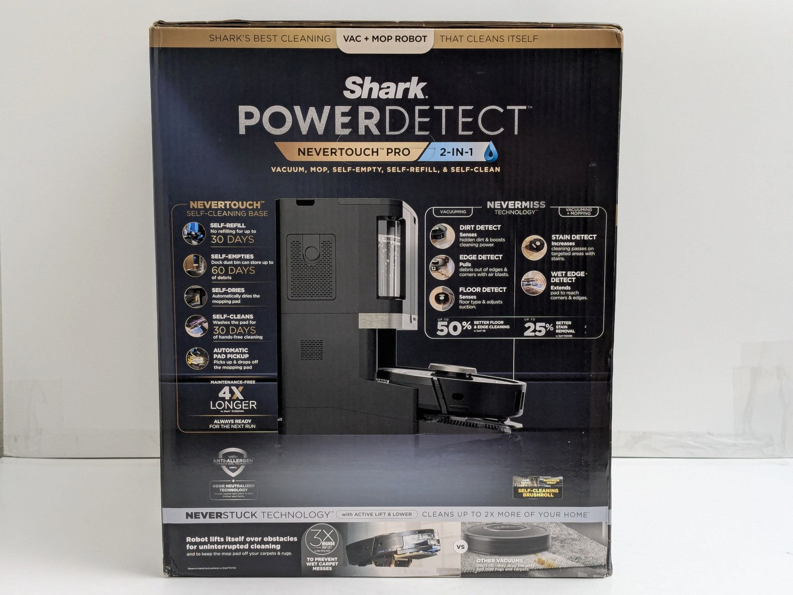 Shark PowerDetect NeverTouch Pro - underside detail