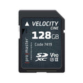 Promaster Velocity Cine SDXC 128GB UHS-II V90 memory card - retail packaging