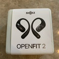 Shokz OpenFit 2 open-ear wireless earbuds in Black - retail packaging