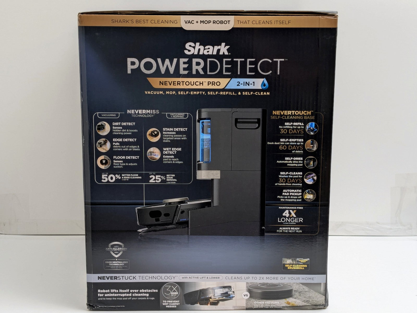 Shark PowerDetect NeverTouch Pro - top view
