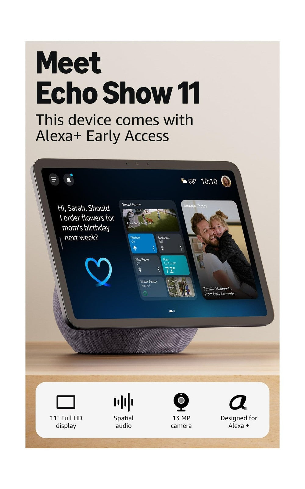 Amazon Echo Show 11 - display detail