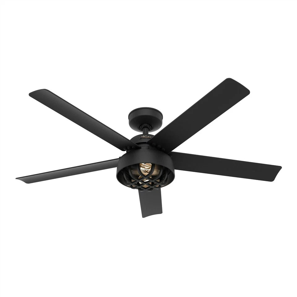 Hunter Trimaran 52 inch Indoor/Outdoor Ceiling Fan - Matte Black